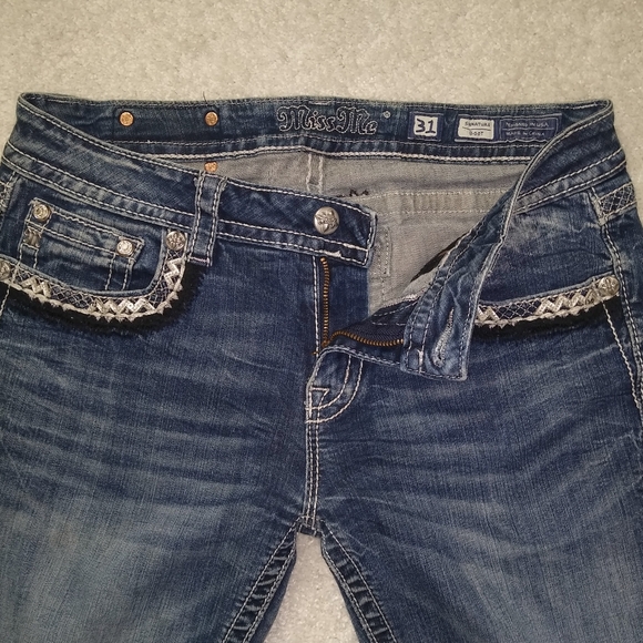 MISS ME BLUE JEANS WOMEN'S 31 (U.S. SIZE 11/12) - Picture 5 of 7